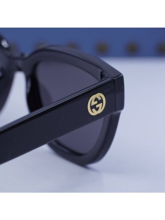 Gucci GG1578S 001 Cat Eye Sunglasses - Black/Grey main image 5